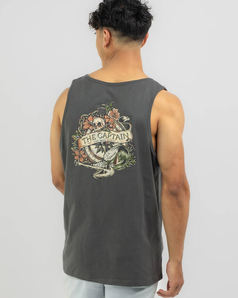 The Mad Hueys Captain Compass Singlet for Mens