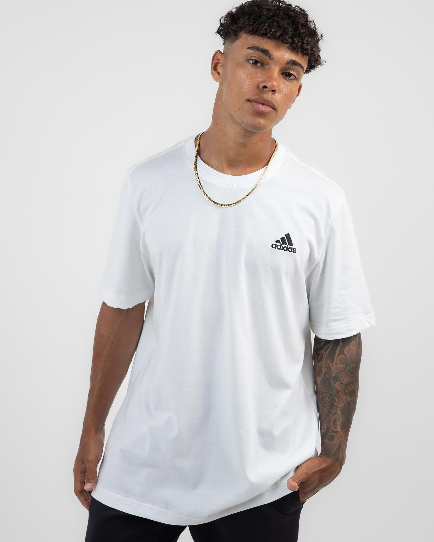 Adidas small sales logo tee