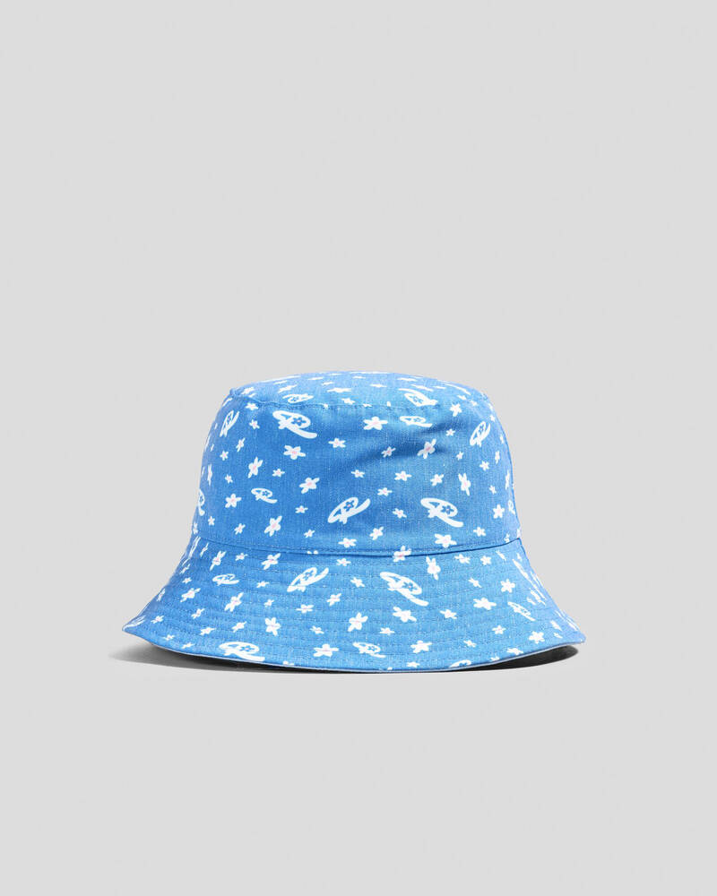 Rusty Girls' Summer Time Reversible Bucket Hat for Womens