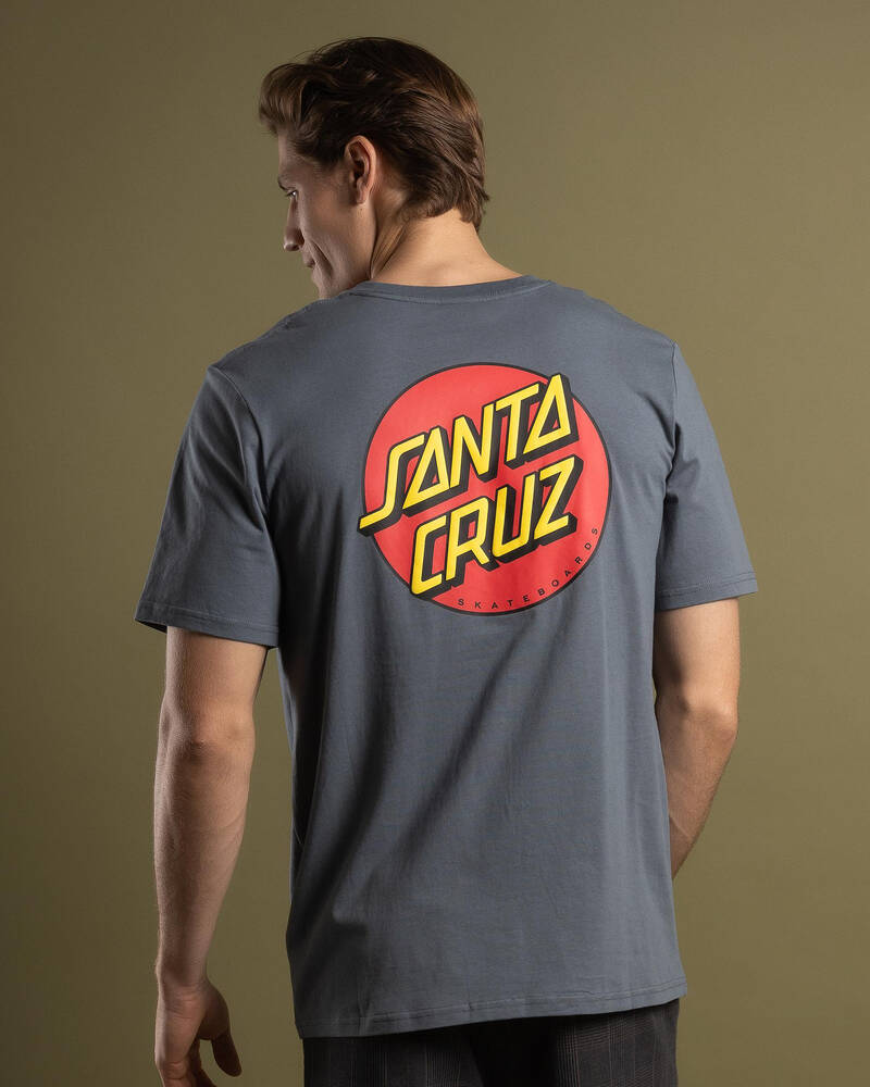 Santa Cruz Classic Dot Puff Chest T-Shirt for Mens