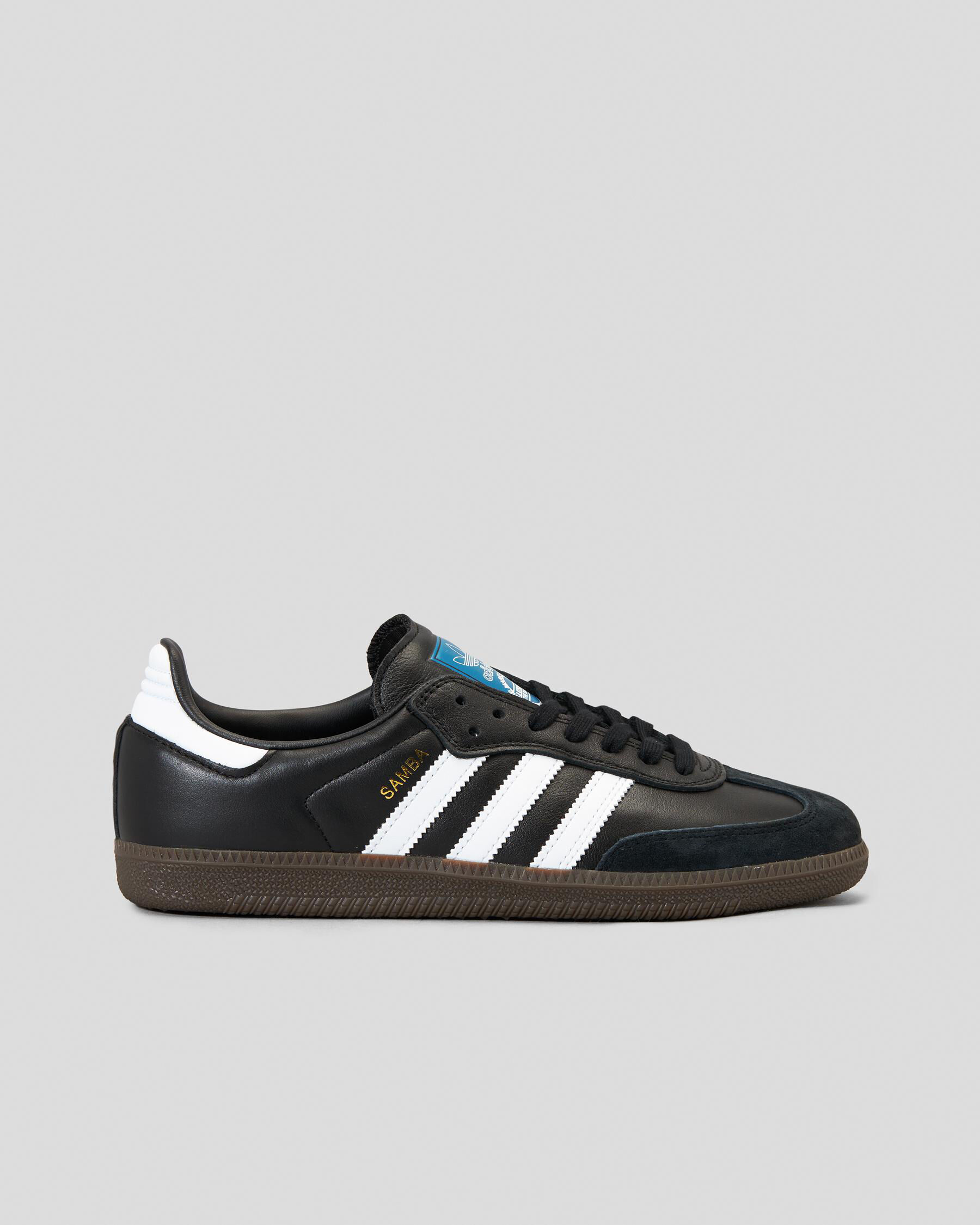 adidas Womens Samba ADV Shoes In Core Black/ftwr White/gum5 - FREE