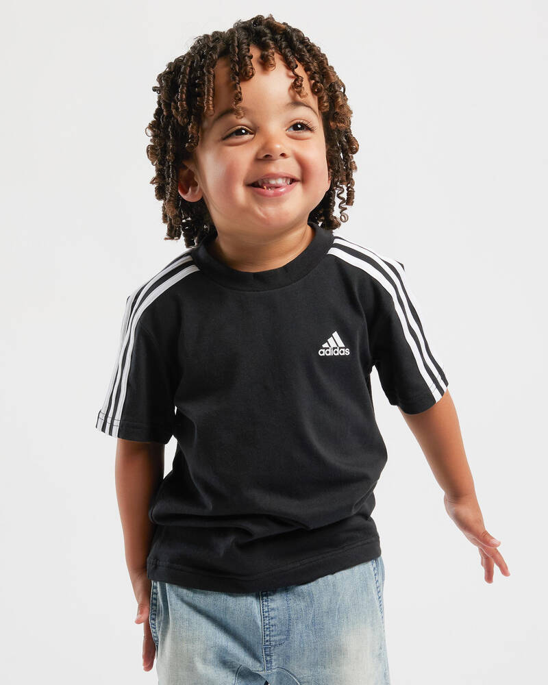 adidas Toddlers' 3 Stripe T-Shirt for Mens