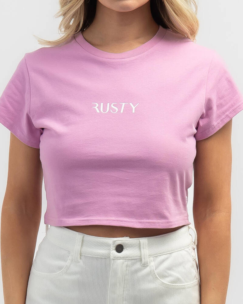 Rusty Signature Baby Tee for Womens