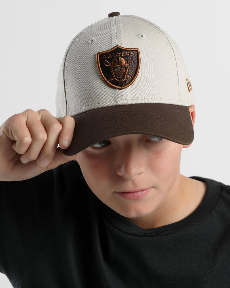 New Era Boys' 9Forty Caramel Wafer Las Vegas Raiders Cap for Mens