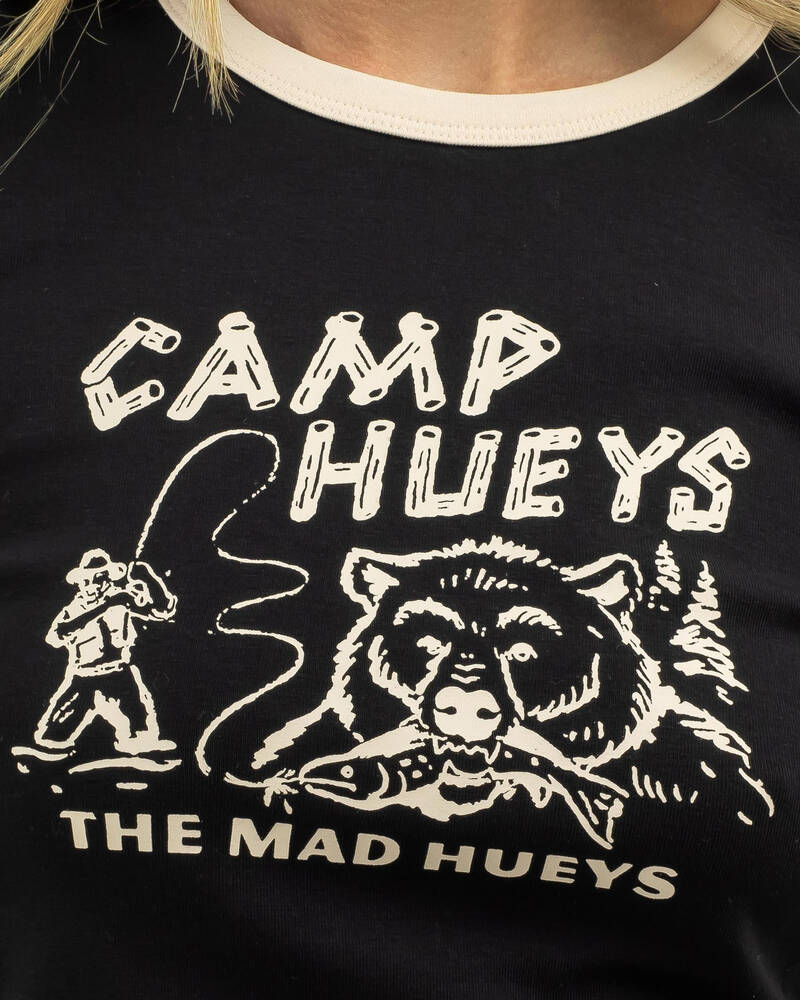 The Mad Hueys Camp Hueys Baby Tee for Womens