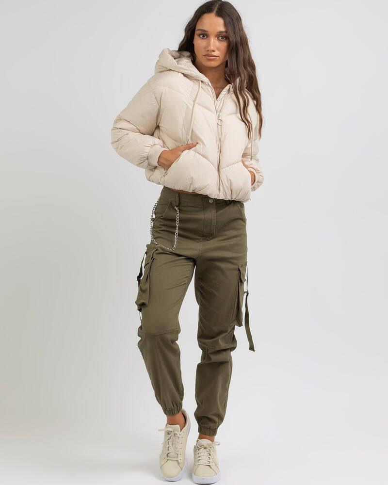 Ava And Ever Fate Puffer Jacket In Alabaster | City Beach Australia