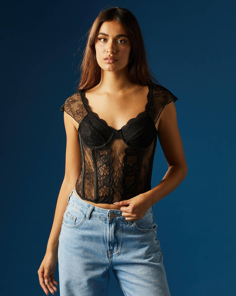 Ava And Ever Lovebomb Lace Top for Womens