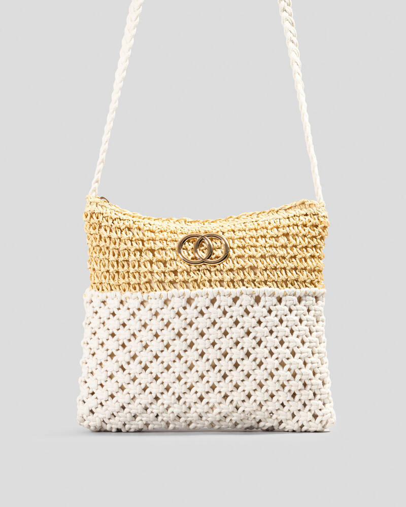 Mooloola Vacay Macrame Crossbody Bag for Womens