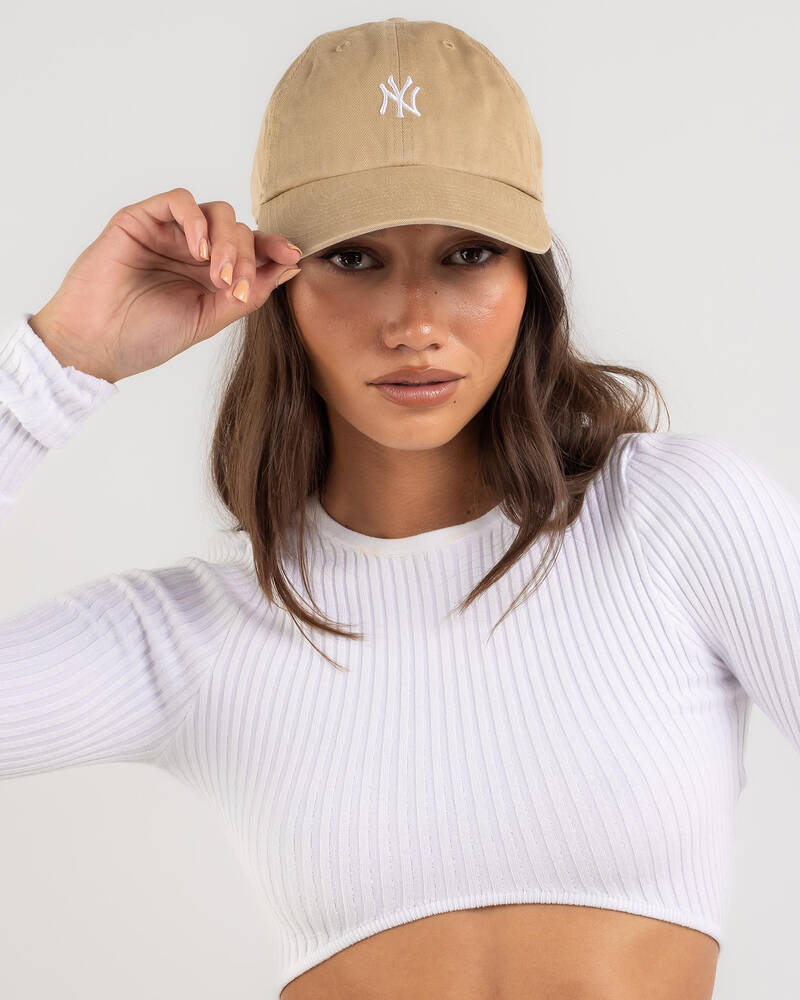 Forty Seven NY Yankees Cap In Khaki/white - Fast Shipping & Easy
