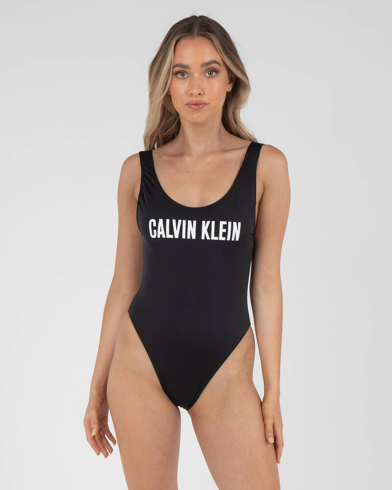 Calvin Klein Ck One Plunge One Piece Swimsuit In Pvh Black - Fast Shipping  & Easy Returns - City Beach Australia