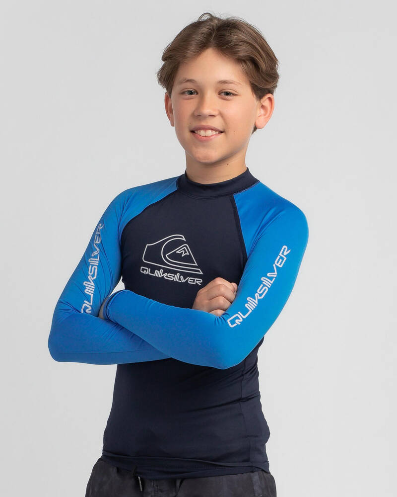 Quiksilver Boys' On Tour Long Sleeve Rash Vest for Mens