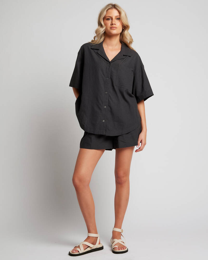 Roxy Bisous Oversized Shirt for Womens