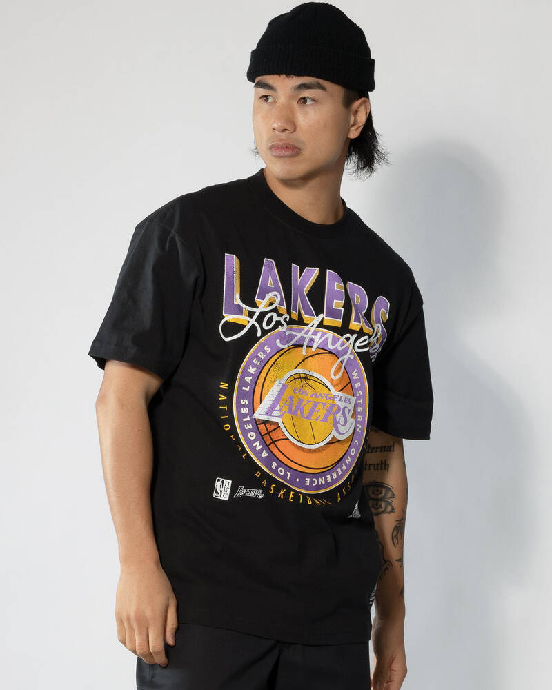 Mitchell & Ness Los Angeles Lakers Conference Throwback T-Shirt for Mens