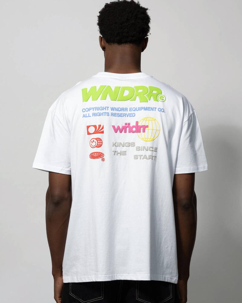 Wndrr Scrawl Box Fit T-Shirt for Mens