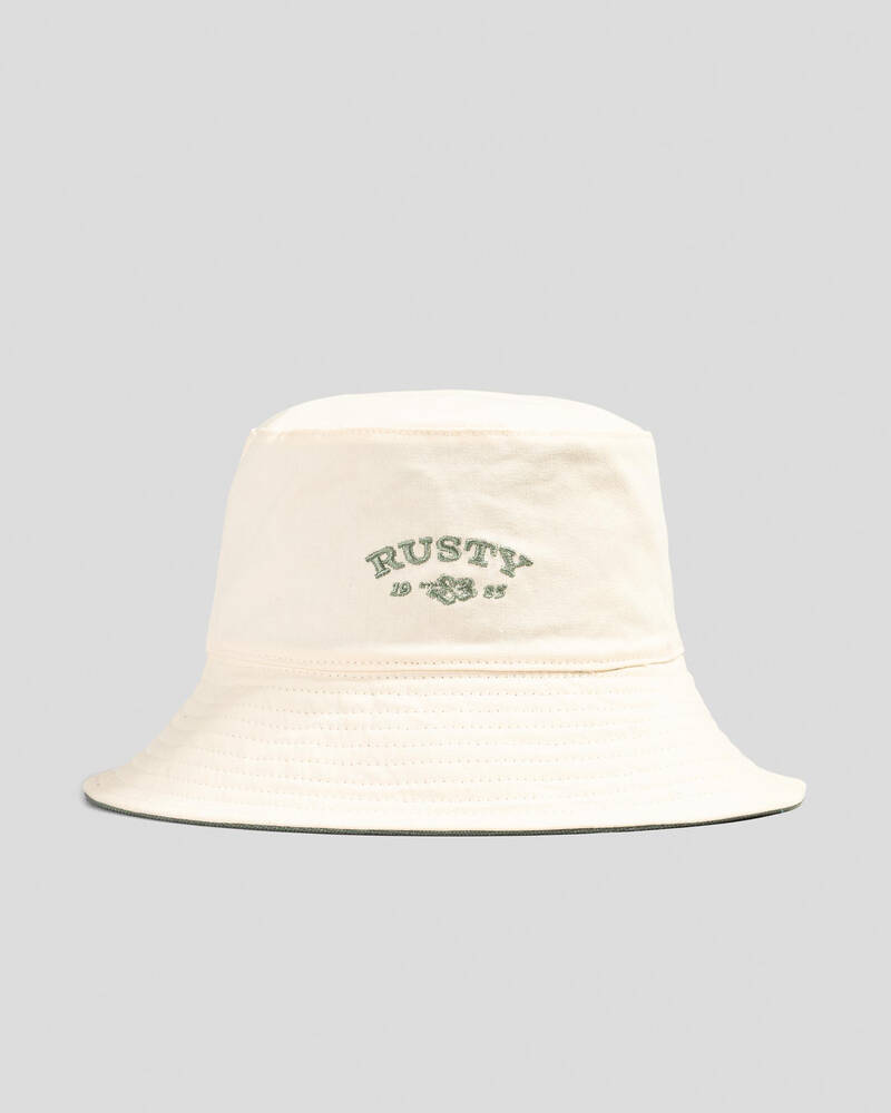 Rusty Aloha Reversible Bucket Hat for Womens