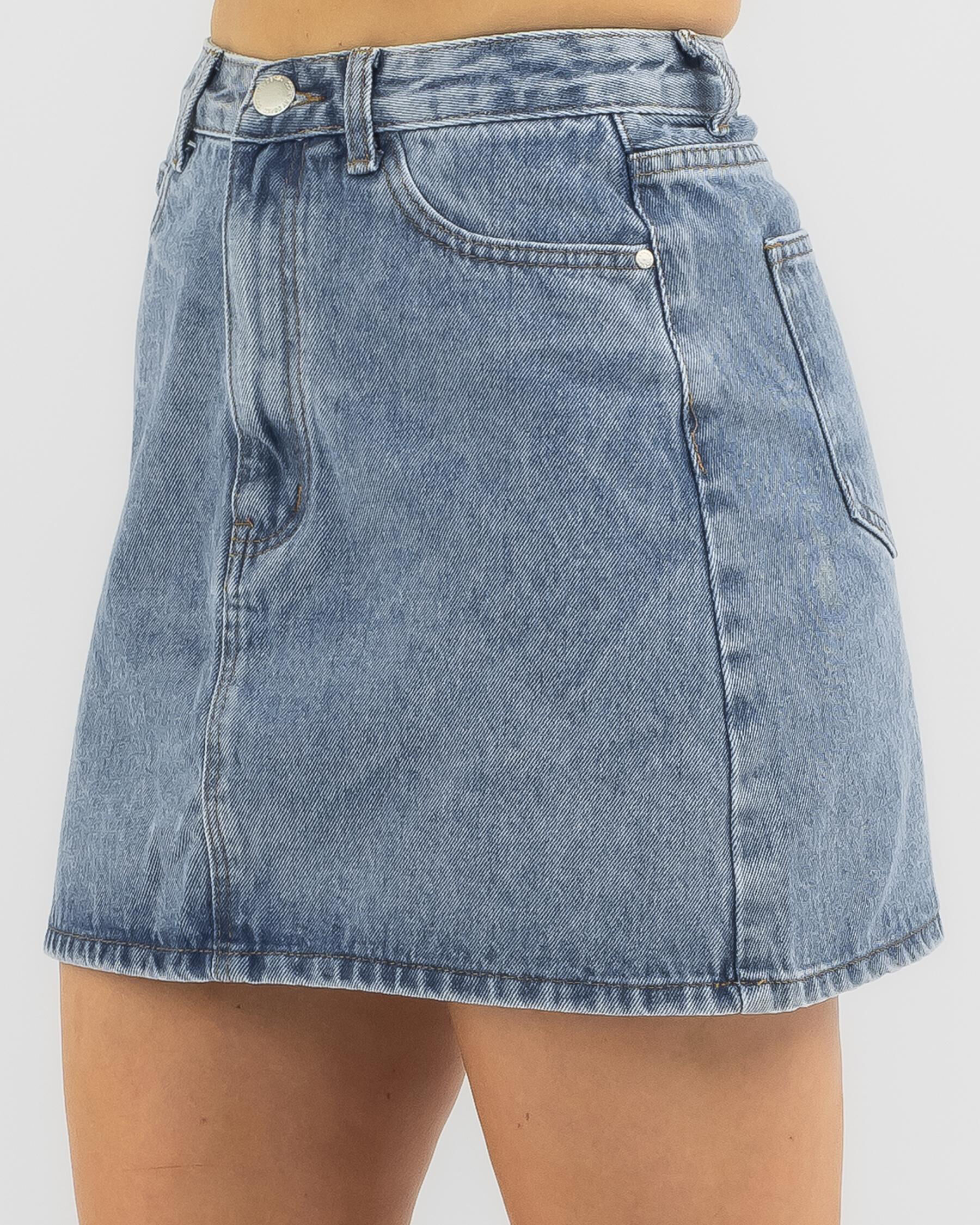 Denim skirt city clearance beach