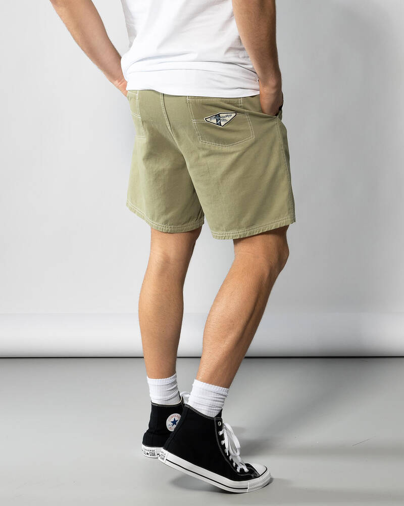 Rusty Manila Folder Heritage Elastic Shorts for Mens