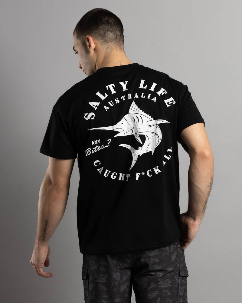 Salty Life Any Bites Short Sleeve Surf Tee for Mens