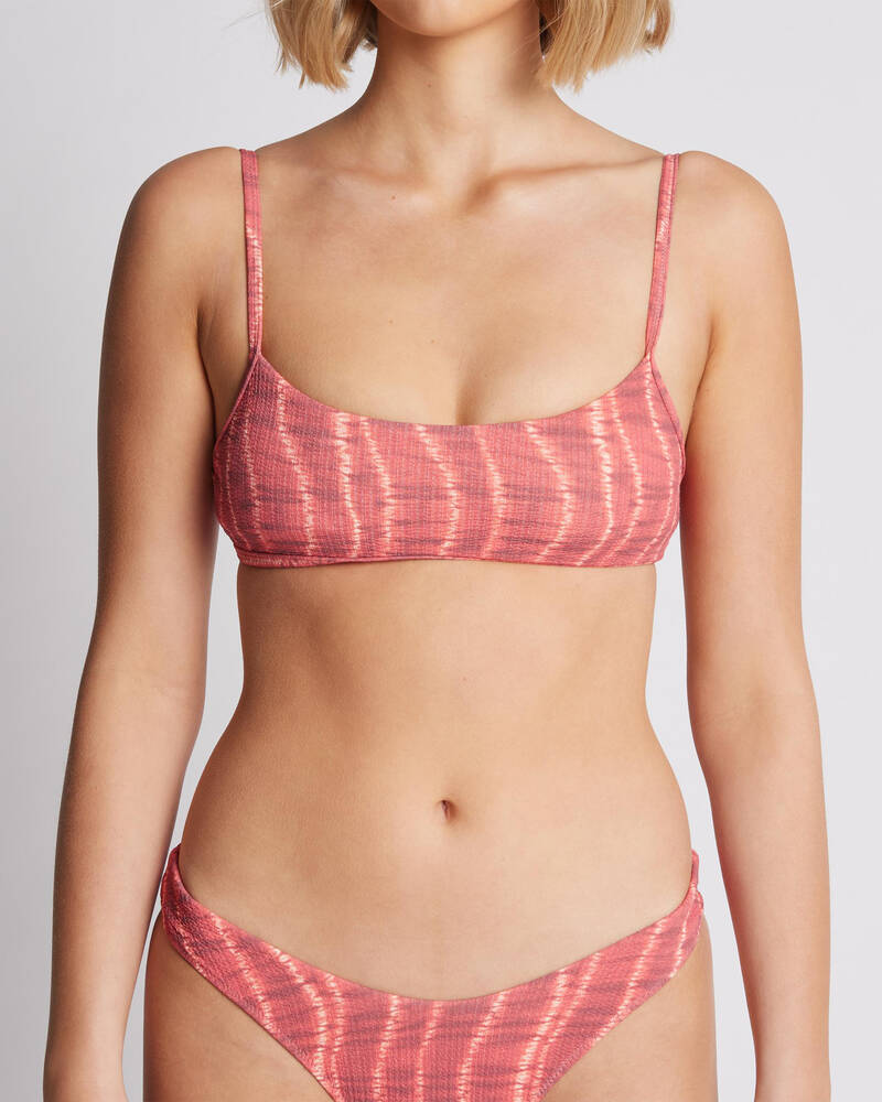 Rhythm Sahara Tie Dye Crop Bikini Top for Womens