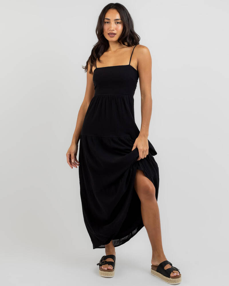 Shop Mooloola Tabetha Maxi Dress In Black - Fast Shipping & Easy ...