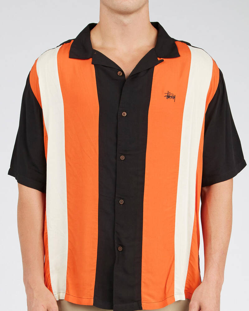 Stussy Solid Panel Short Sleeve Shirt for Mens