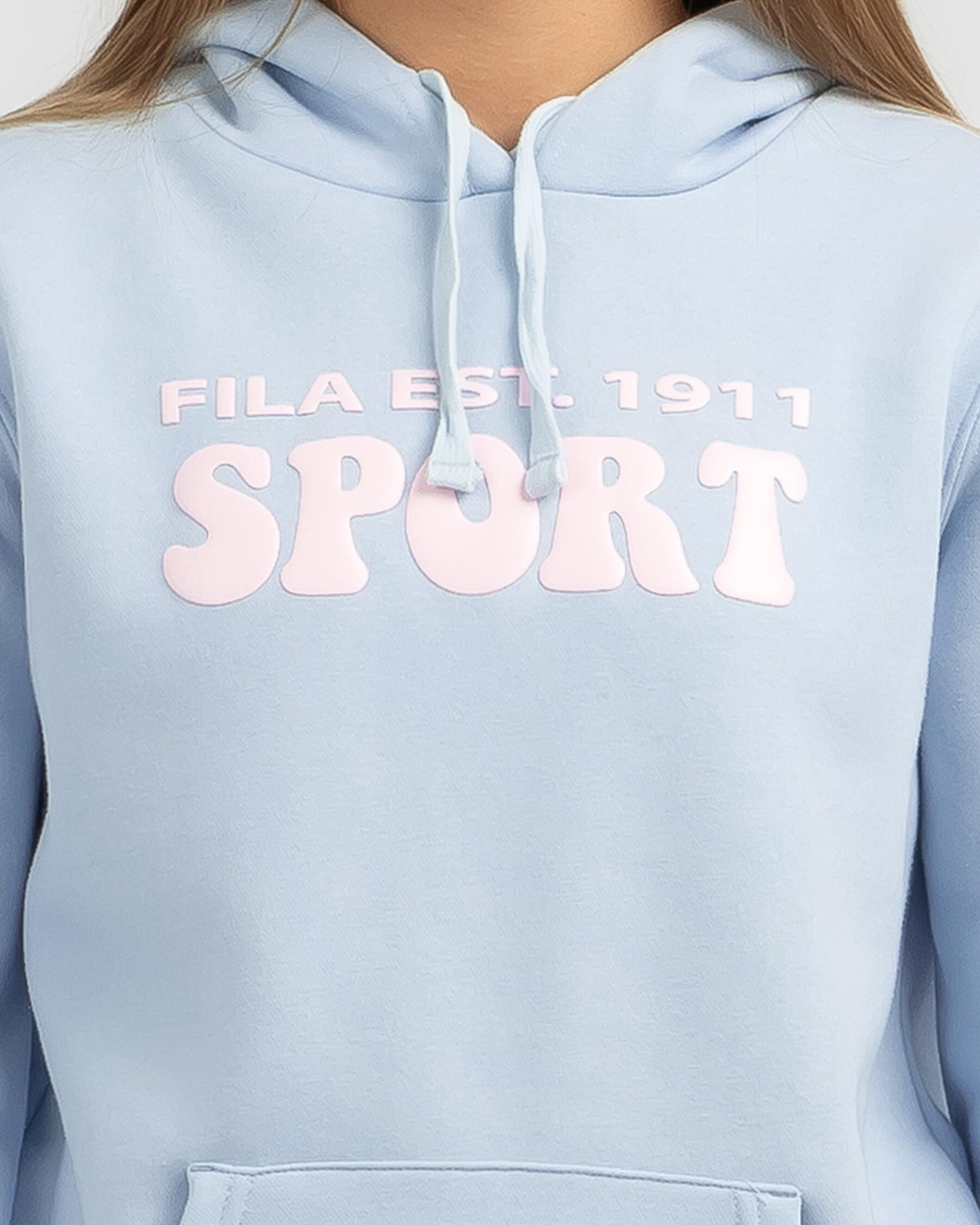 Fila Girls' Luna Hoodie In Ice Water - FREE* Shipping & Easy