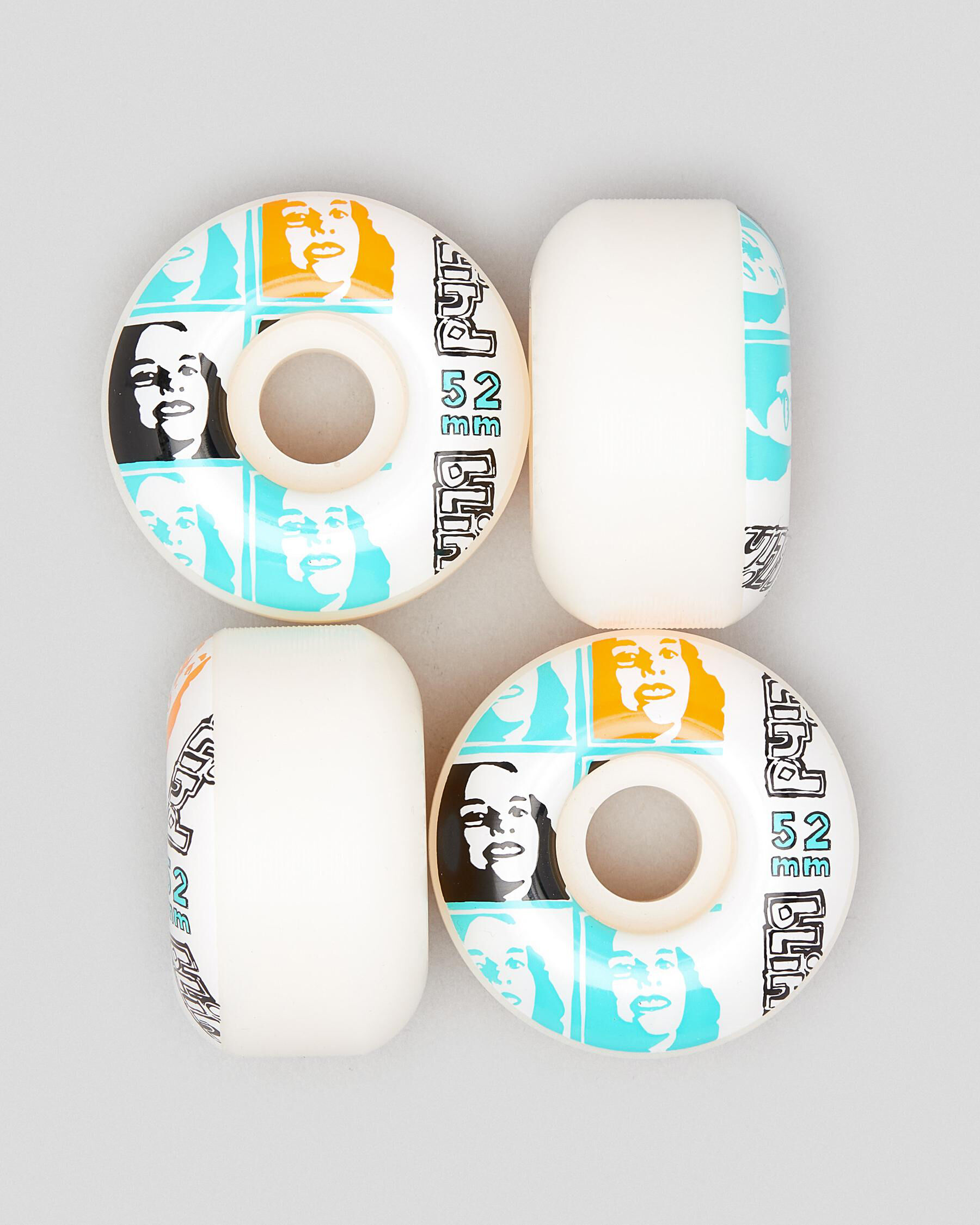 Blind Pyschedelic Multi Girl 52mm Skateboard Wheels In White