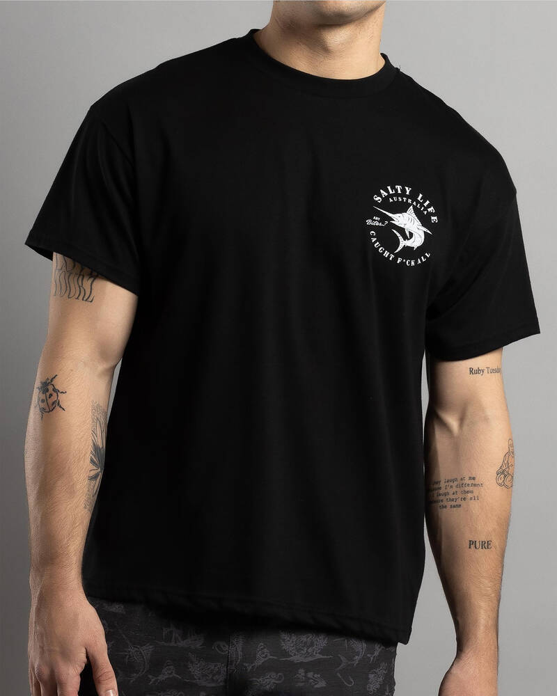 Salty Life Any Bites Short Sleeve Surf Tee for Mens