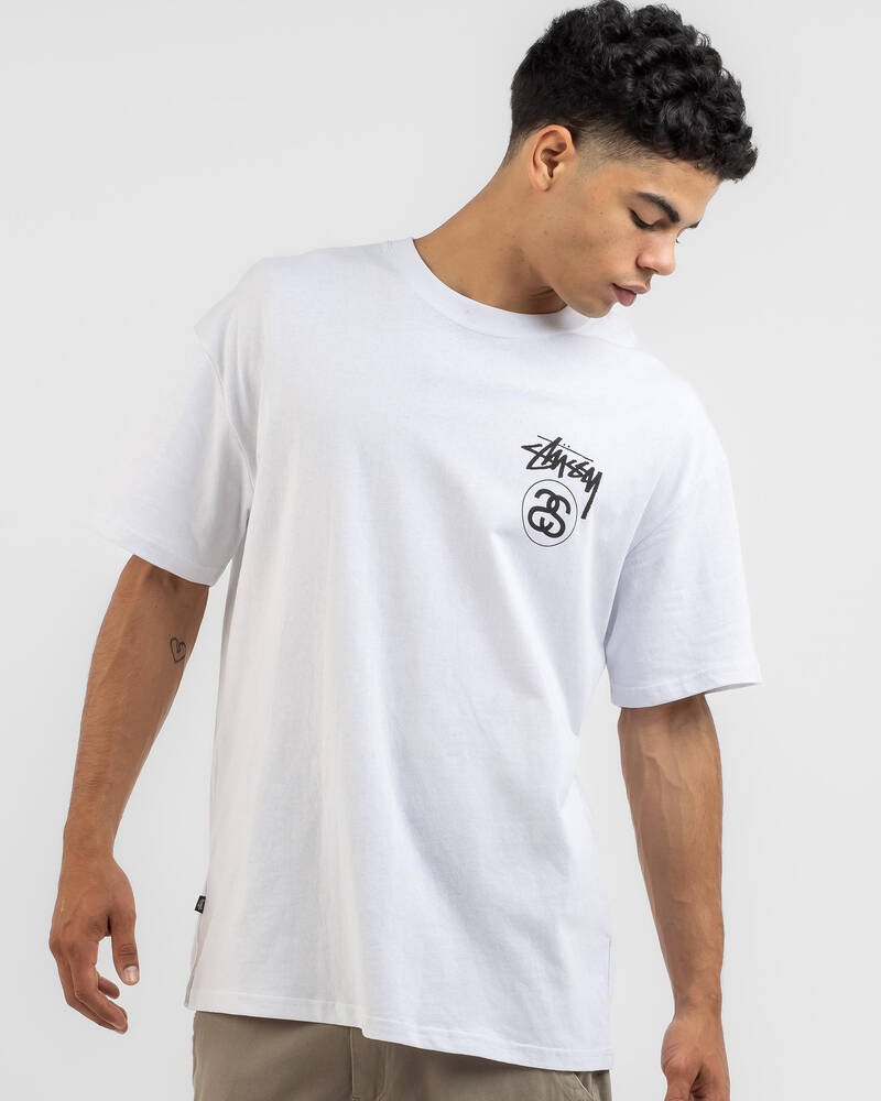 Stussy Solid Stock Link T-Shirt for Mens