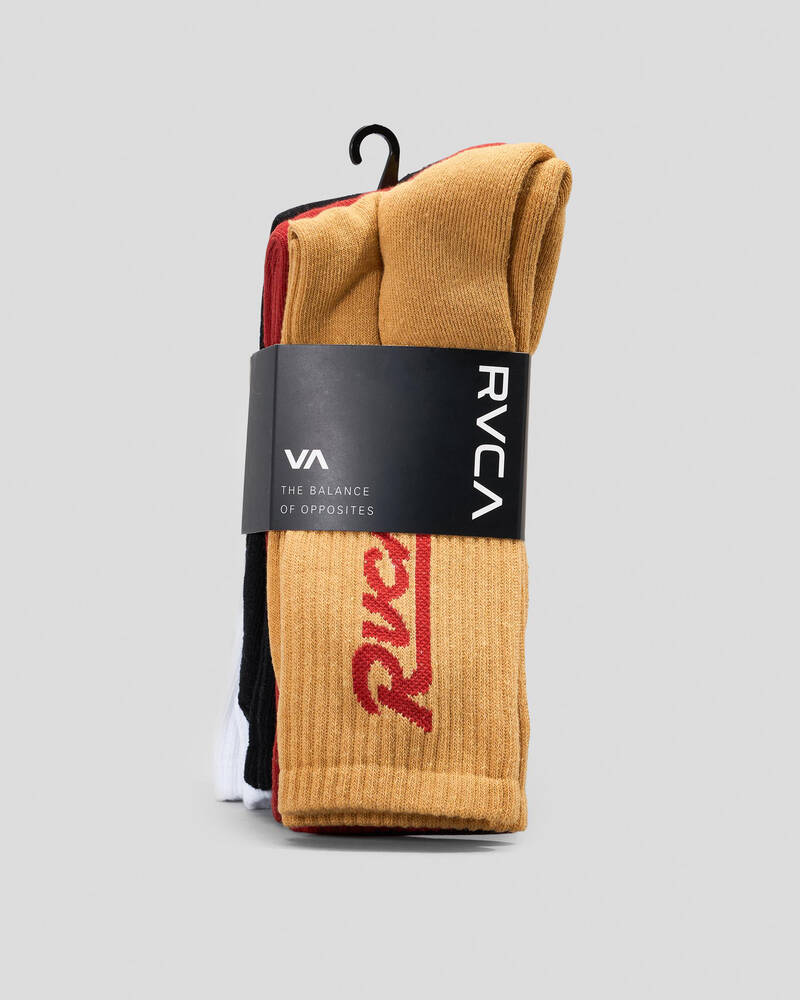 RVCA Seasonal Socks 4 Pack for Mens