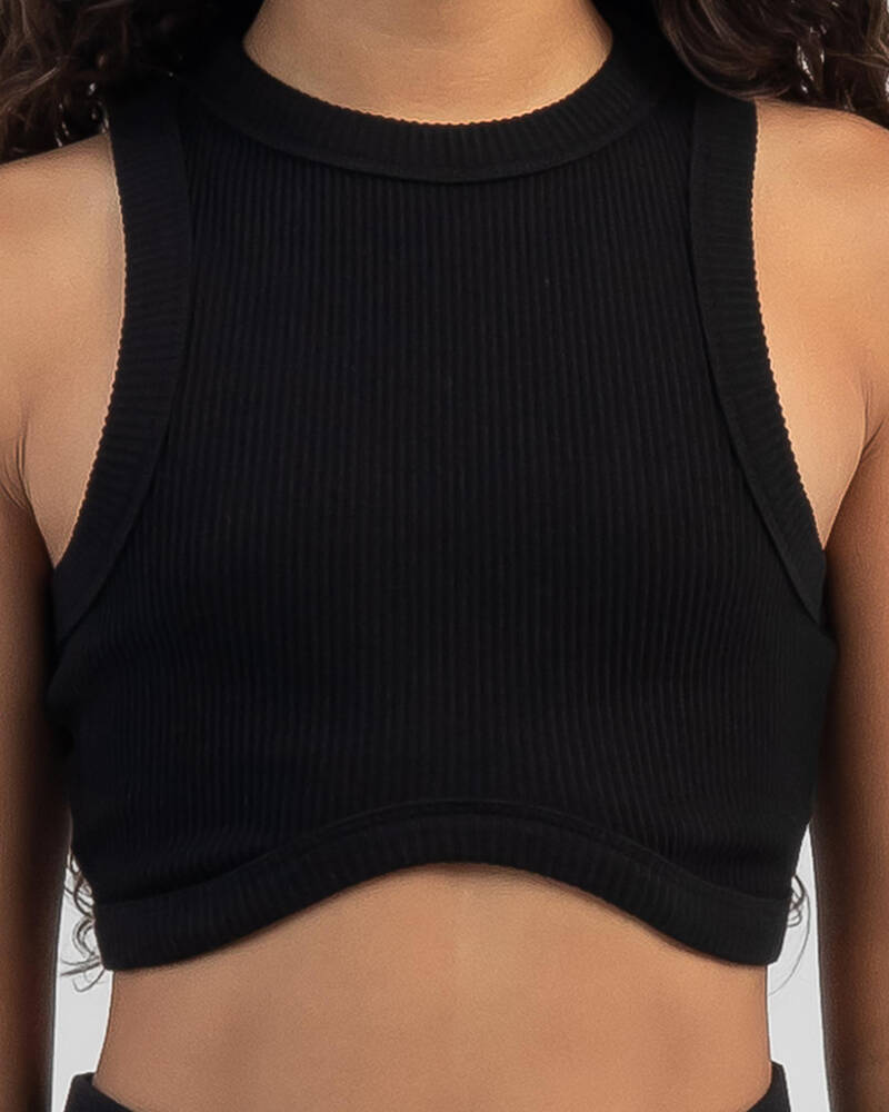 Shop Ava And Ever Girls' Kendra Ultra Crop Top In Black - Fast Shipping ...