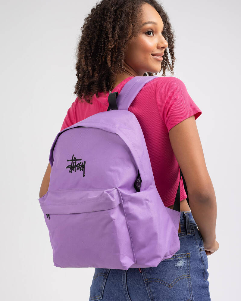 Shop Stussy Graffiti Backpack In Lavender - Fast Shipping & Easy ...