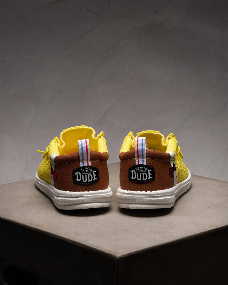 HEYDUDE Wally Funk Spongebob Shoes for Mens