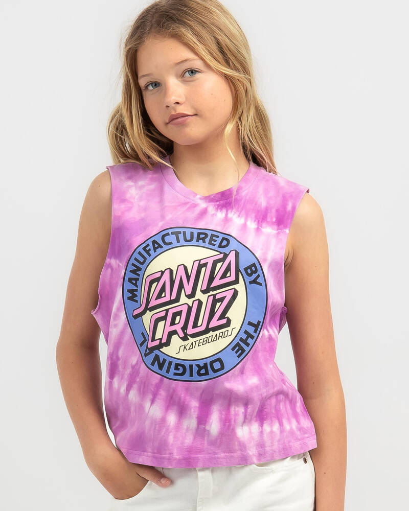 Santa Cruz Girls' MFG Dot Front Tank Top for Womens