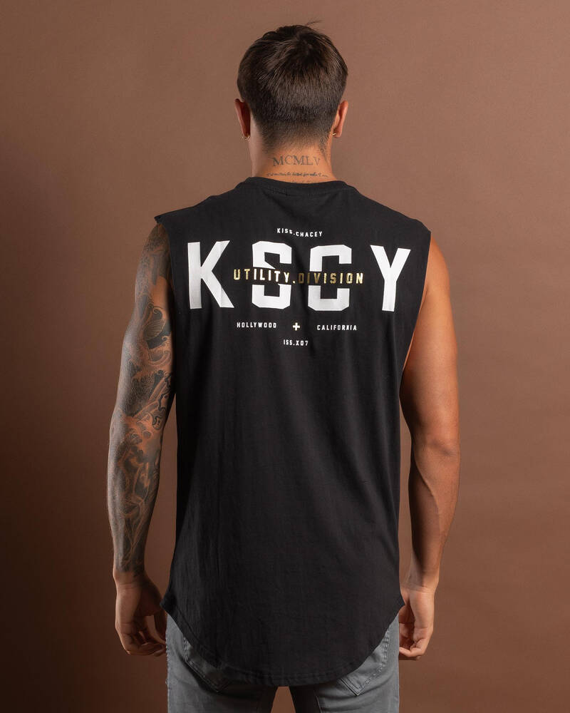 Kiss Chacey Divided Dual Curved Muscle Tank for Mens