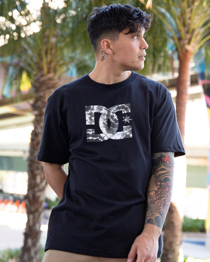 DC Shoes Beach DC - In Easy Shipping City Returns T-Shirt Black States Star United & - FREE* Fill