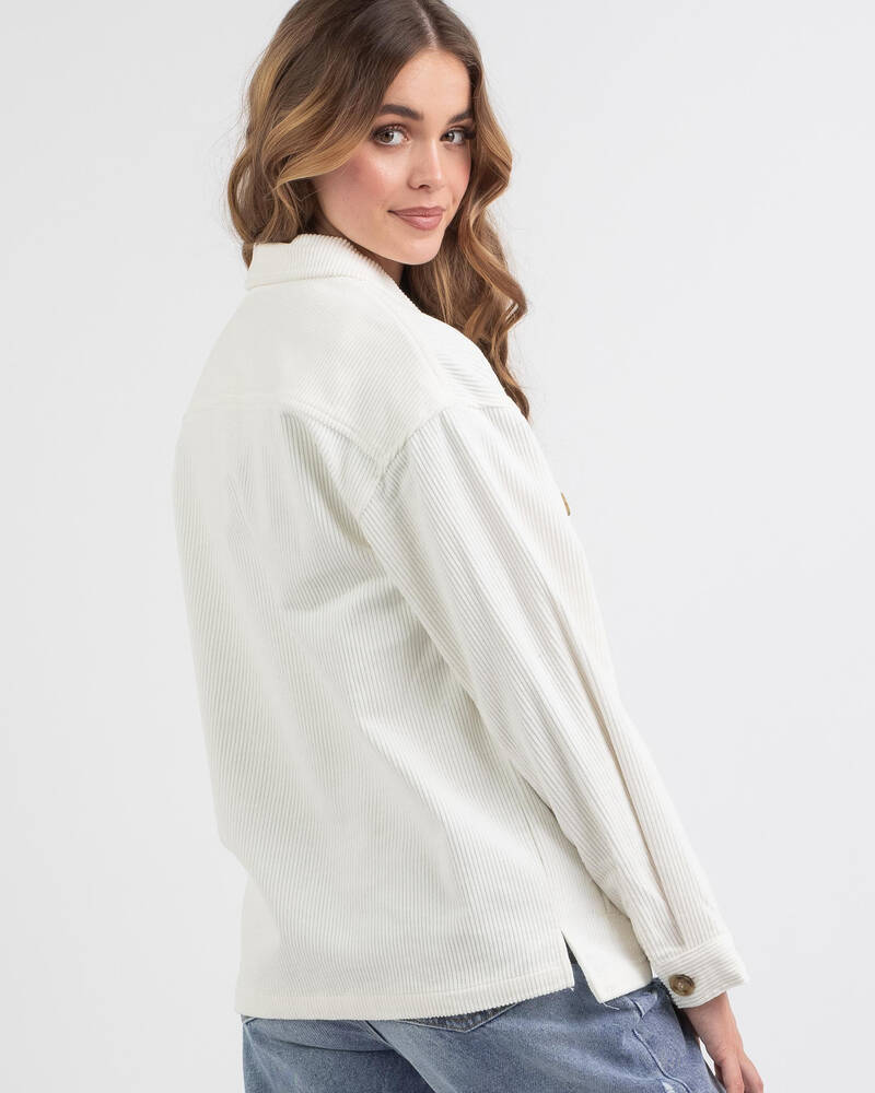 Wits The Label Freya Shacket In White - Fast Shipping & Easy Returns ...