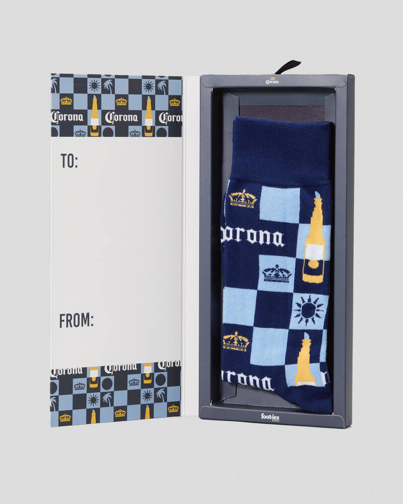 FOOT-IES Corona Gift Card Organic Cotton Sock for Mens