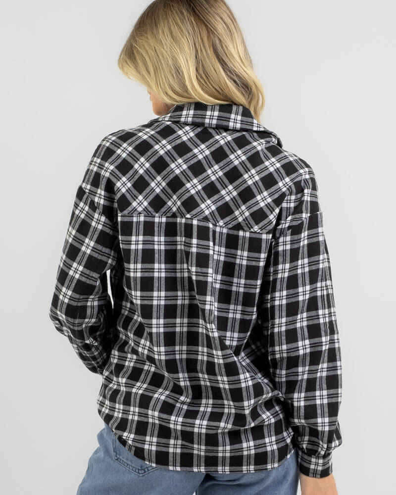 Ava And Ever Banff Flannel Long Sleeve Shirt for Womens