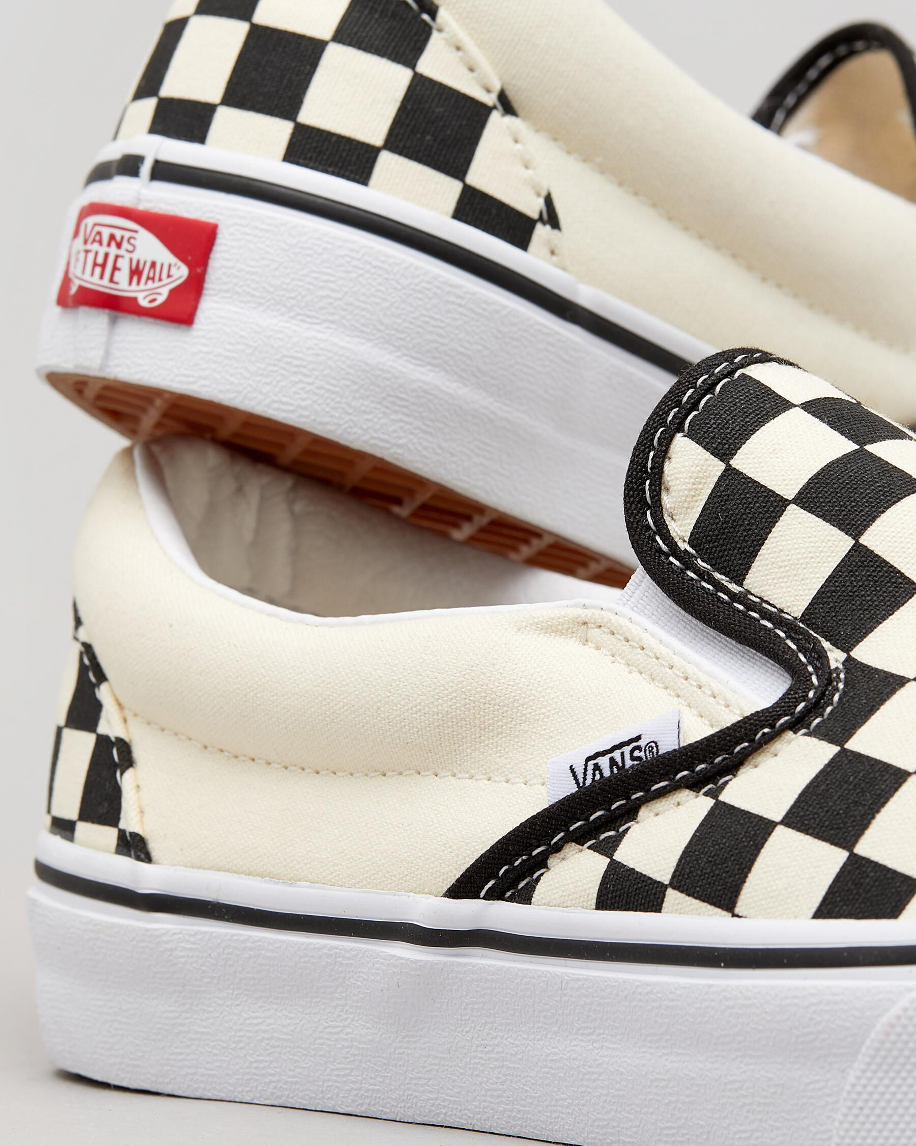 checkered vans city beach