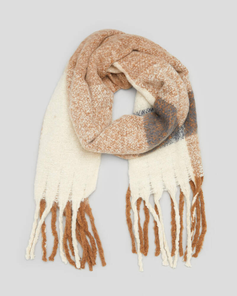 Mooloola Vail Scarf In Black/camel - Fast Shipping & Easy Returns ...