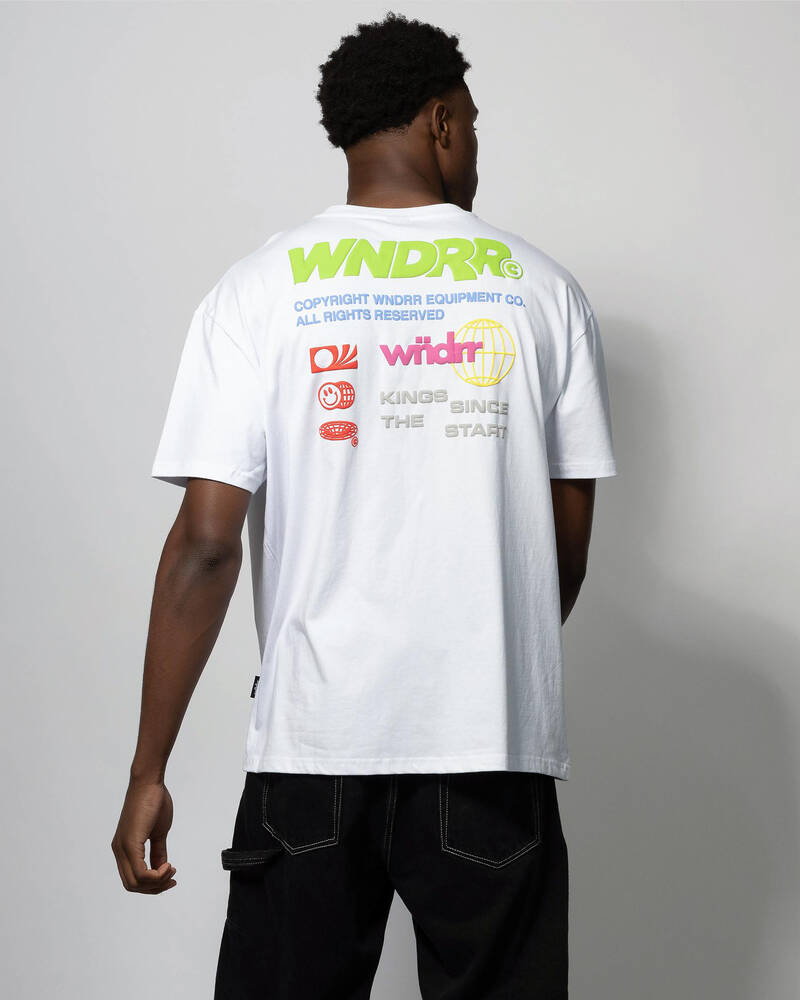 Wndrr Scrawl Box Fit T-Shirt for Mens