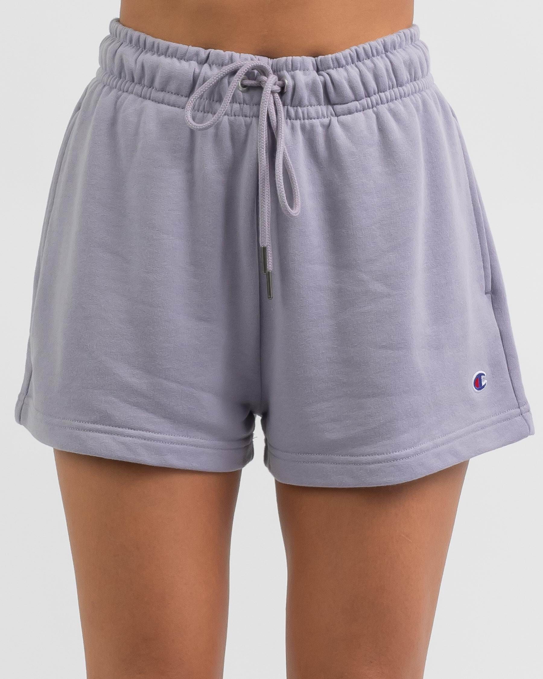 Champion grey hot sale shorts womens