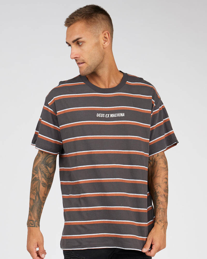 Deus Ex Machina Continuum Stripe T-Shirt for Mens