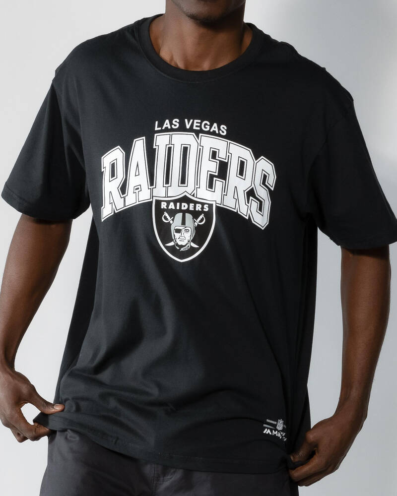 Majestic Las Vegas Raiders Logo Arch T-Shirt for Mens