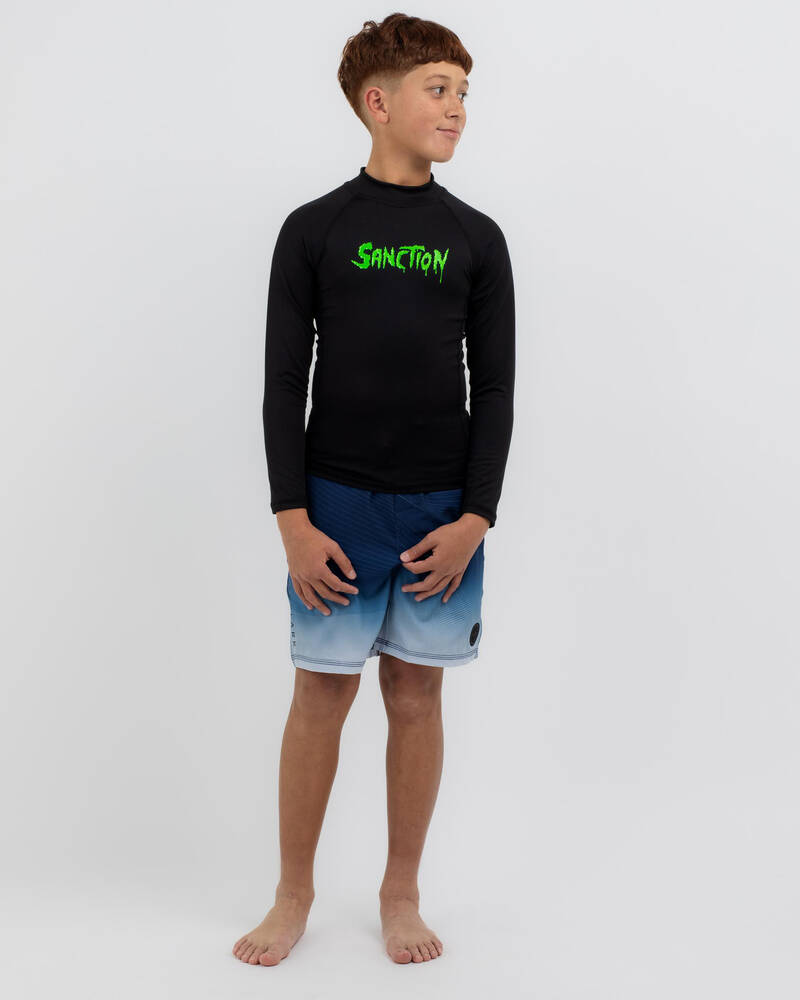 Sanction Boys' Gnarly Long Sleeve Rash Vest for Mens