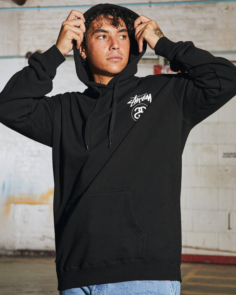 Stussy Solid Stock Link Hoodie for Mens