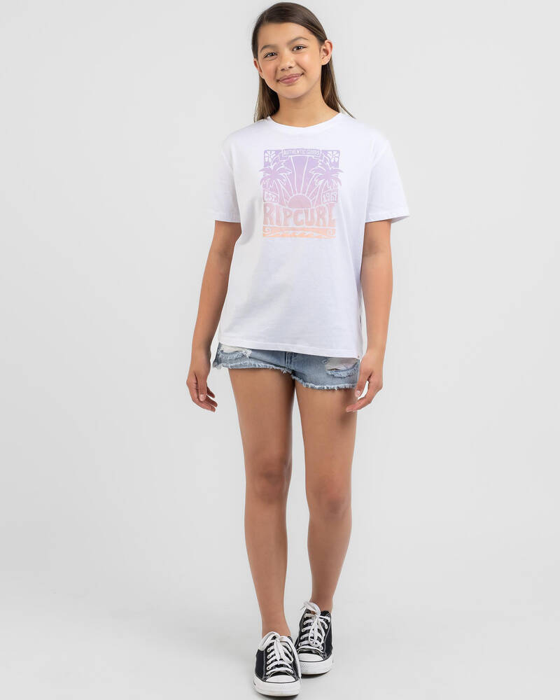 Rip Curl Girls' Surf Check T-Shirt for Womens