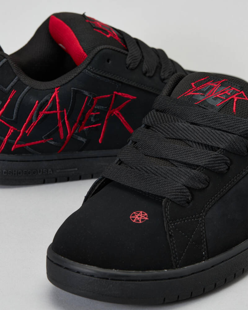 DC Shoes Slayer Court Graffik Shoes In Black/black/red - FREE* Shipping ...