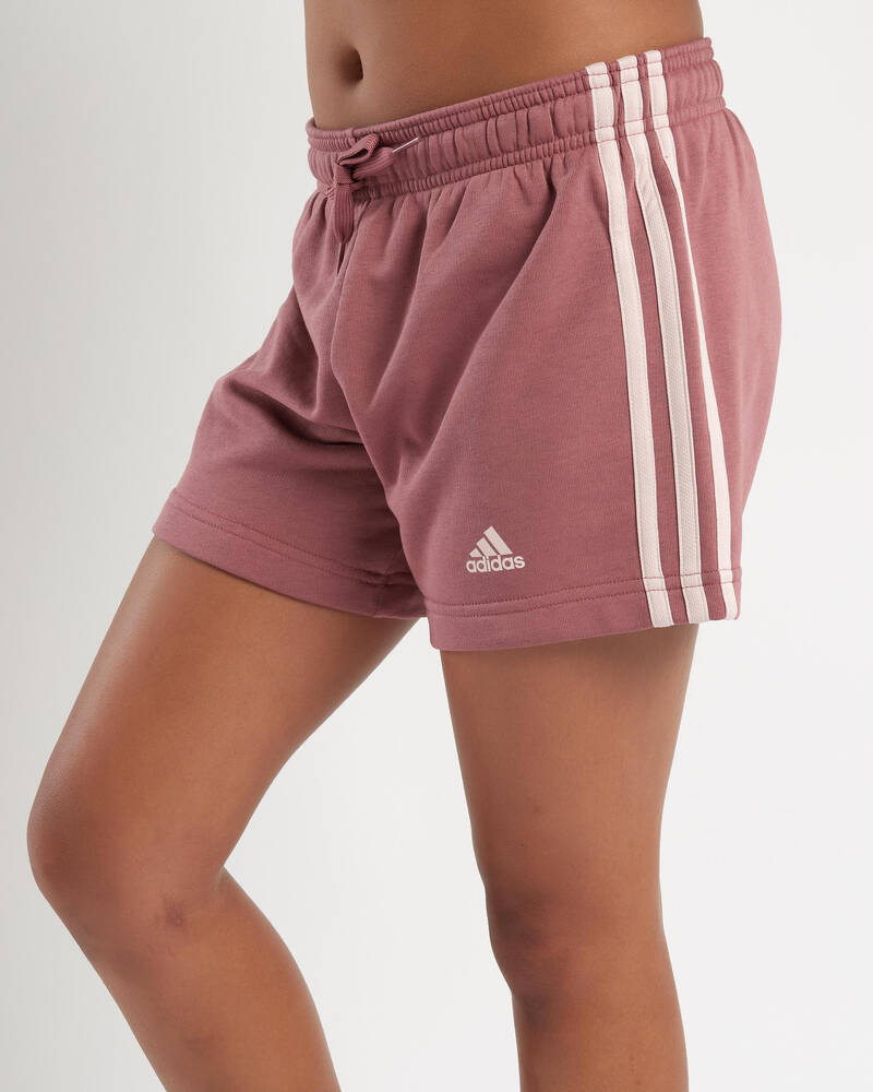 adidas Girls' 3 Stripe Shorts for Womens